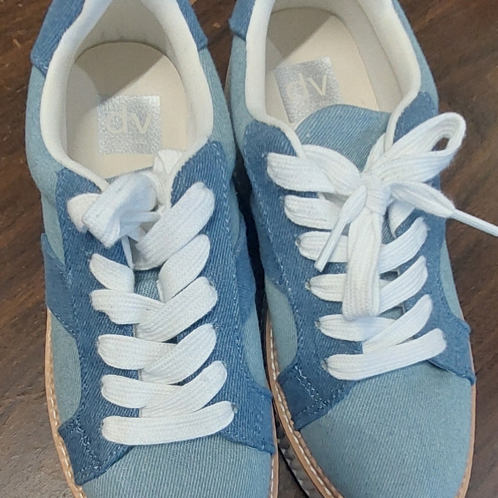 DV Blue and White Sneakers
